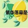 繁華落幕是什么意思（繁華落幕的含義）