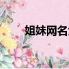 姐妹網名大全（關于姐妹網名大全）