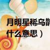 月明星稀烏鵲南飛意思（月明星稀烏鵲南飛是什么意思）