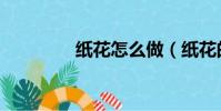 紙花怎么做(紙花的做法)