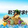 君子好求什么意思（君子好求的意思）