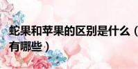 蛇果和蘋果的區別是什么(蛇果和蘋果的區別有哪些)