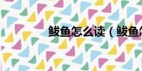 鲅魚怎么讀(鲅魚怎樣讀)