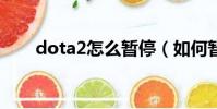 dota2怎么暫停(如何暫停DOTA2)
