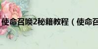 使命召喚2秘籍教程(使命召喚2秘籍怎么用)