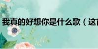 我真的好想你是什么歌(這首歌的完整歌詞)
