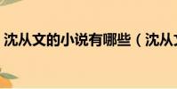 沈從文的小說有哪些(沈從文的小說有什么)