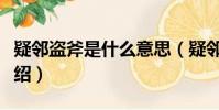 疑鄰盜斧是什么意思(疑鄰盜斧解釋及出處介紹)