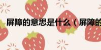 屏障的意思是什么(屏障的意思簡單介紹)