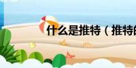 什么是推特(推特的簡介)