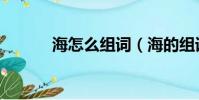海怎么組詞(海的組詞有哪些)
