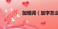 加組詞(加字怎么組詞)