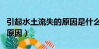 引起水土流失的原因是什么(引起水土流失的原因)