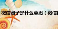 微信圈子是什么意思(微信圈子的意思簡介)
