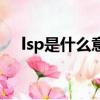 lsp是什么意思（網絡語lsp是什么意思）