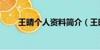 王晴個人資料簡介(王晴個人簡介)