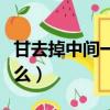 甘去掉中間一橫念什么（甘去掉中間一橫讀什么）