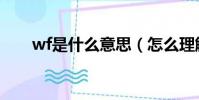 wf是什么意思(怎么理解wf的意思)