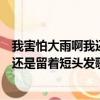 我害怕大雨啊我還是留著短頭發是什么歌（我害怕大雨啊我還是留著短頭發歌詞原文）