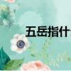 五岳指什么（關于五岳的詳細介紹）