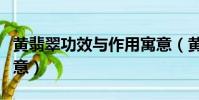 黃翡翠功效與作用寓意(黃翡翠功效及作用寓意)