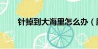 針掉到大海里怎么辦(腦筋急轉彎)