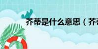 芥蒂是什么意思(芥蒂的含義)