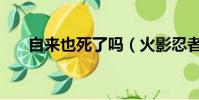 自來也死了嗎(火影忍者的作者是誰)