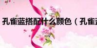孔雀藍搭配什么顏色(孔雀藍搭配顏色推薦)