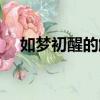 如夢初醒的解釋意思（如夢初醒的含義）