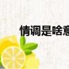 情調是啥意思（怎么理解情調的意思）