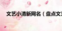 文藝小清新網名(盤點文藝小清新網名)