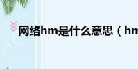 網絡hm是什么意思(hm的意思介紹)