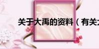 關于大禹的資料(有關大禹的簡介)