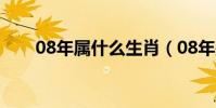 08年屬什么生肖(08年是什么生肖)