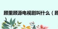 顧里顧源電視劇叫什么(顧里顧源電視劇叫啥)