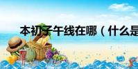 本初子午線在哪(什么是本初子午線)
