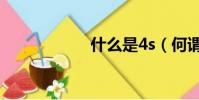 什么是4s(何謂4s)