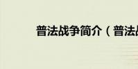 普法戰爭簡介(普法戰爭簡概)