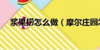 漿果撈怎么做(摩爾莊園怎樣做漿果撈)