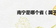 南寧是哪個省(屬于廣西省)