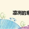 凜冽的意思是什么（凜冽的意思）