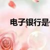 電子銀行是什么意思（電子銀行的意思）