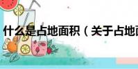 什么是占地面積(關于占地面積是什么介紹)