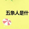 五條人是什么梗（五條人是怎么出名的）