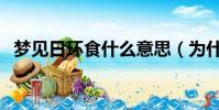 夢見日環食什么意思(為什么夢見日環食)