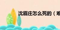 沈眉莊怎么死的(難產而死)