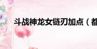 斗戰神龍女鏈刃加點(都是怎么做的)