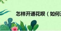 怎樣開通花唄(如何開通花唄)