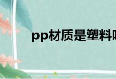 pp材質是塑料嗎（什么是pp材質）